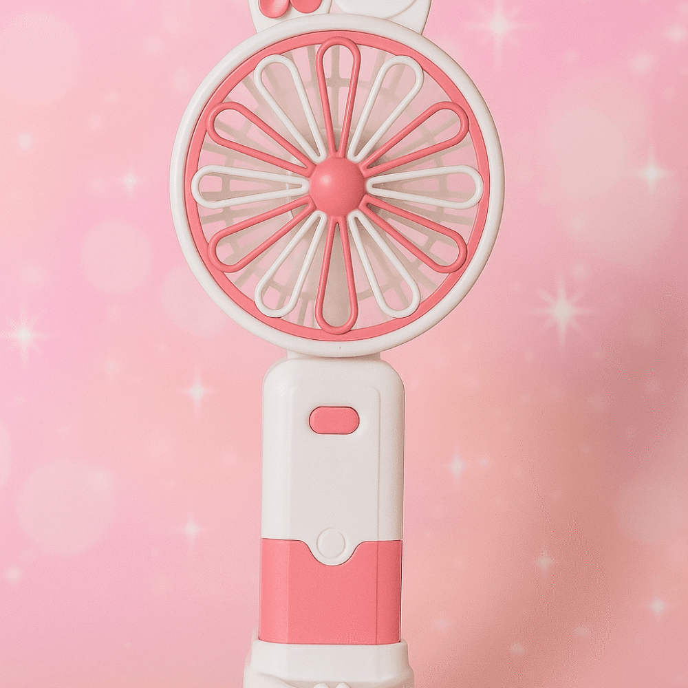 Kawaii Rabbit Personal Handheld & Stand Design Fan