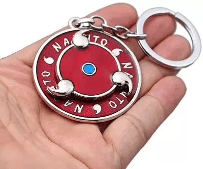Naruto Sharingan Rotating Metal Keychain - Image 3
