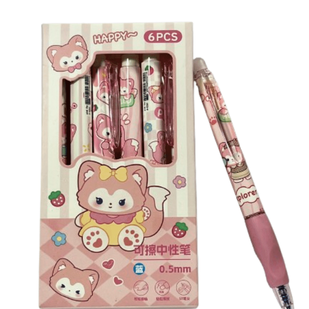 Cute Kawaii Pen Set For School & Office(6 PCS)