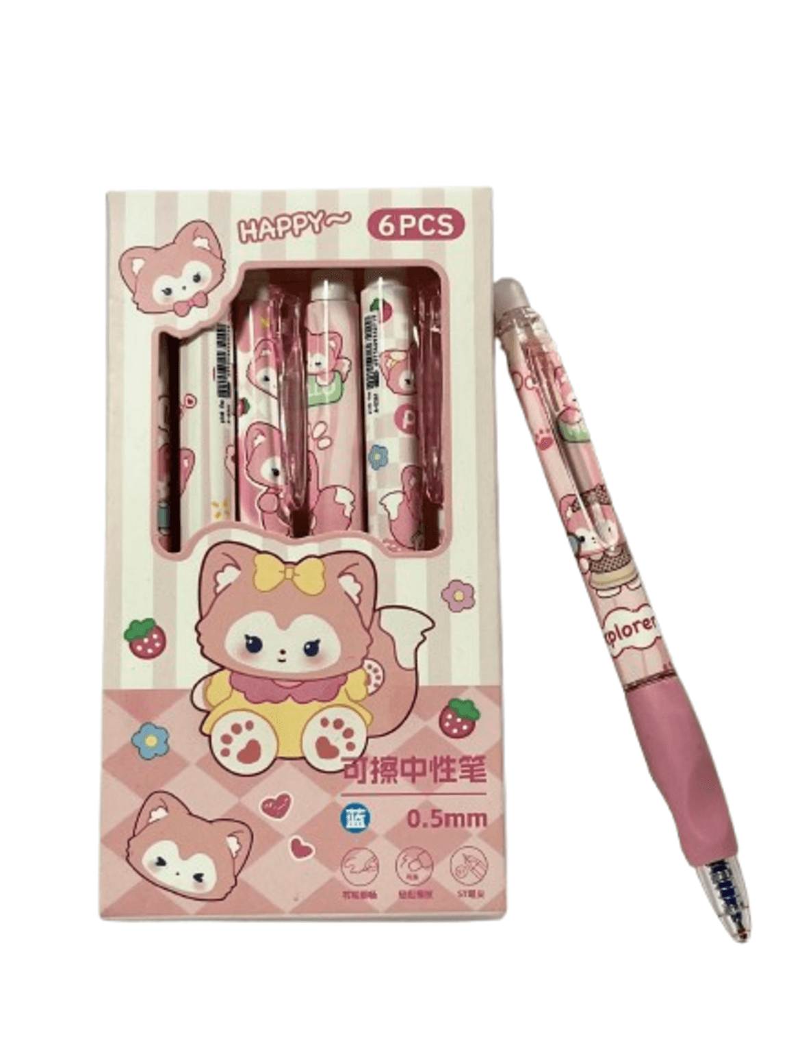 Cute Kawaii Pen Set For School & Office(6 PCS)