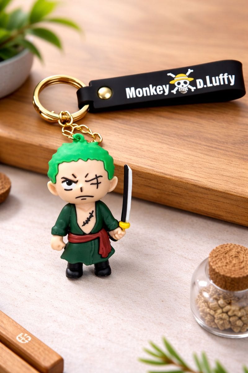 Monkey D. Luffy Straw Hat Crew Keychain - Image 2